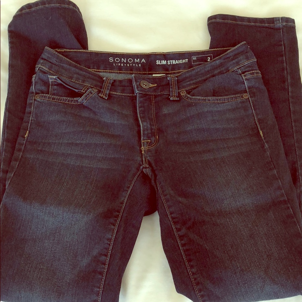 Sonoma Dark Wash Straight Leg Jeans